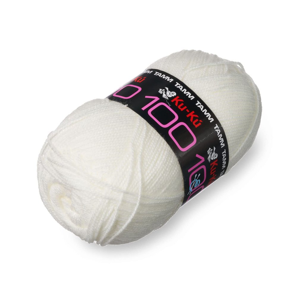 Kuku 100 [100grs] by TAMM - Soft Yarn for Baby Clothes and Warm Blankets - Color Cream 7920