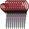 JubileeYarn Forged Titanium Fabric Shears - 8.5" Black w/Red - 10 Units view 1
