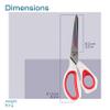 JubileeYarn Forged Titanium Fabric Shears - 8.5" Black w/Red - 10 Units view 2