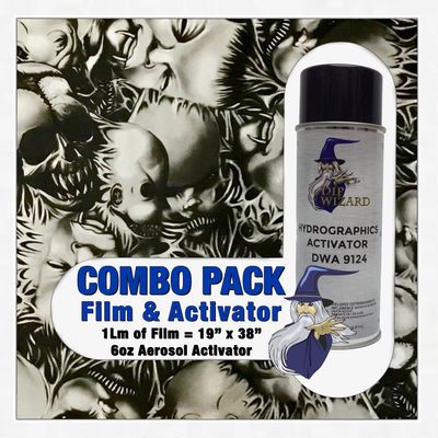 Hydrographic Film Creepy Babies Activator Combo 6oz dip wizard Hydro dip Dipping