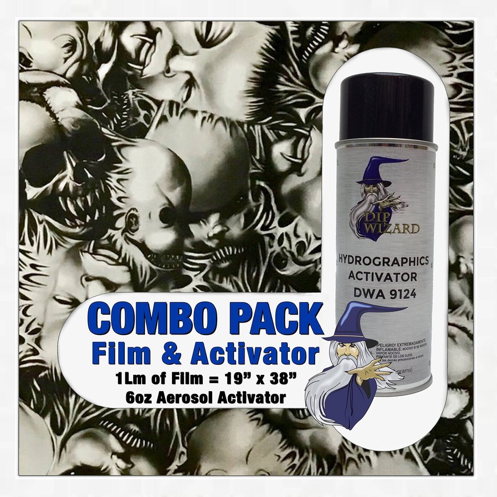 Hydrographic Film Creepy Babies Activator Combo 6oz dip wizard Hydro dip Dipping