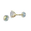 Real 14K Gold Hypoallergenic Safe All Day Comfort Soft Clear Skin Friendly Silicone Slider Earring Backs - Promo Shape - 14K Yellow Gold (Sold by The Pair) view 3