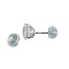 Real 14K Gold Hypoallergenic Safe All Day Comfort Soft Clear Skin Friendly Silicone Slider Earring Backs - Promo Shape - 14K White Gold (Sold by The Pair) view 3