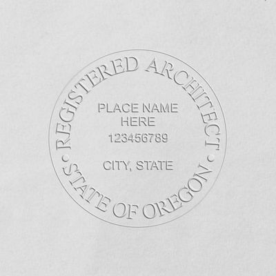 Premium Grey Soft Oregon Architectural Embossing Seal, OR Architect Seal, Size 1-5/8 - Ideal for Oregon Professional Architect, Oregon Architectural Seal - Essential Tool for Architects in Oregon
