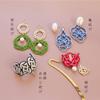 Kiyohara Craft Gallery MIZUHIKI Mizuhiki Kit Aioi Knot Earrings with Tie Recipe CGMK-05 view 2