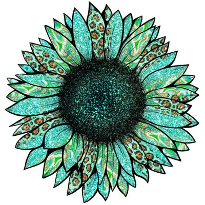 Leopard Sunflower Green Ready to Press Sublimation Transfer, Ready to Use, Cheetah, Shirt/Mug Sizes, Sub Image Ready to Press, DIY Shirt (Adult x10)