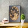 Bead Embroidery Kit Night Full Moon Beaded Stitching Heedlepoint Handcraft DIY view 2