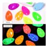 Glitter Non Hot Fix Neon Rhinestone Noctilucent Flatback Neon Sewing Stones Crystal Strass (Color : 0016, Size : 13x18mm-24PCS) view 2