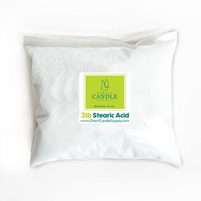 Direct Candle Supply - Stearic Acid for Candle Making/Soap Making and Cosmetics - Vegetable Based (3 lb)