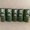 nyyuqi 5PCS 1/12 Scale Oil Drum Chemical Fuel Barrels for 6" Action Figure Body Scene Accessories view 2