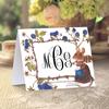 Nibbleton Animal Theme Woodland Creatures Monogram Stationary Set FOLDED CARDS, Cute Personalized Set view 3