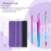 4 Pcs Pin Pen Weeding Tool, Craft Vinyl Weeding Tool Kit, Includes Air Release Pen, Vinyl Squeegee Vinyl Tweezers Weeders Adhesive Film HTV Vinyl for Lettering, Cutting, Splicing (Blue Purple) view 2
