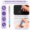 4 Pcs Pin Pen Weeding Tool, Craft Vinyl Weeding Tool Kit, Includes Air Release Pen, Vinyl Squeegee Vinyl Tweezers Weeders Adhesive Film HTV Vinyl for Lettering, Cutting, Splicing (Blue Purple) view 3