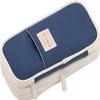 Arnuixty Large Storage Pencil Case Pen Bag with Zipper Big Capacity Pouch Organizer for Office Travel Holder Box (Navy Blue) view 1