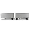 Diecast Masters 1:50 Scale Wabash National 28' White Pup Trailers | Transport Series Model 91036 view 2