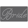 Rhinestone Genie Bride 8" Magnetic Rhinestone Template, Black view 1