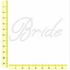 Rhinestone Genie Bride 8" Magnetic Rhinestone Template, Black view 3
