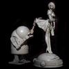 PANGCHENG 75mm 1/24 Resin Model Kits Figure Beauty Miniature GK colorless and self-Assembled AD-002847 view 1