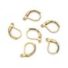 Adabele 50pcs Raw Brass Strong Leverback Earring Hooks Ear Wire Connector Unplated/Uncoated for DIY Craft Earrings Jewelry Making CX193 view 1