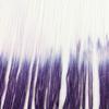 SEW TRENDS 2 Yards of 12" Ombre Tie Dye Multicolor Chainette Fringe Thread Tonal Loop Tassel Fringe- White & Purple Shades view 2