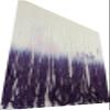 SEW TRENDS 2 Yards of 12" Ombre Tie Dye Multicolor Chainette Fringe Thread Tonal Loop Tassel Fringe- White & Purple Shades view 3