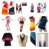 SEW TRENDS 2 Yards of 12" Ombre Tie Dye Multicolor Chainette Fringe Thread Tonal Loop Tassel Fringe- White & Purple Shades view 4