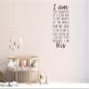 I Am The Daughter Of A King Wall Decal Quote - Nursery Wall Sticker Vinyl - Children's Room Wall Saying Decal - Living Room Inspirational Wall Decal - Wall Quote For Family Room - Christian Wall Decal view 2