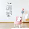 I Am The Daughter Of A King Wall Decal Quote - Nursery Wall Sticker Vinyl - Children's Room Wall Saying Decal - Living Room Inspirational Wall Decal - Wall Quote For Family Room - Christian Wall Decal view 3