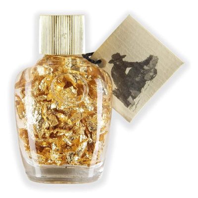KALIFANO 24k Gold Foil Flakes in Water Vial - Metallic Leaf DIY Souvenir Gift used for Good Luck and Wealth