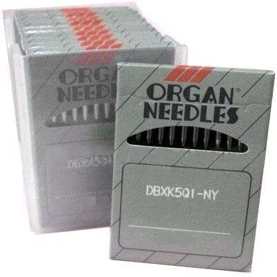 100 Embroidery Needles Organ DBXK5Q1-NY Compatible for Janome MB4, Melco EP4, Elna (Size 14)