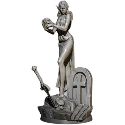 PANGCHENG 75mm Resin Model Kits Figure Beauty Miniature GK colorless and self-Assembled AD-002984