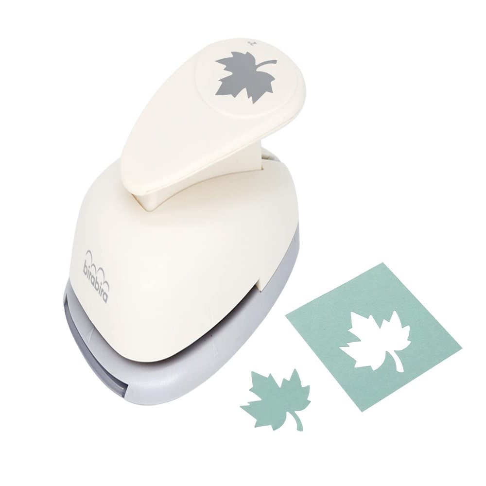 Bira Craft 2 Inch Maple Leaf Lever Action Craft Punch for Autumn, Halloween, Paper Crafting and Scrapbooking
