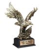 Same Day Awards Gold Flag Eagle Award Trophy with Free Engraving Gold Eagle with Wings Spread for Military Police Firefighter Recognition Patriotic Achievement Award (11") view 2