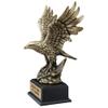 Same Day Awards Gold Flag Eagle Award Trophy with Free Engraving Gold Eagle with Wings Spread for Military Police Firefighter Recognition Patriotic Achievement Award (11") view 4
