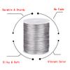 Xiezyu 2.0 mm Nylon Satin Cord Thread Beading String for Macrame, Friendship Bracelets,Chinese Knotting,Necklaces,Jewelry Making 109 Yards (Silver Gray) view 3