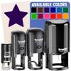 Star Shape Excellent Self-Inking Rubber Stamp for Stamping Ink Stamper Crafting Planners - 1/2 Inch Mini - Sky Blue Ink view 1