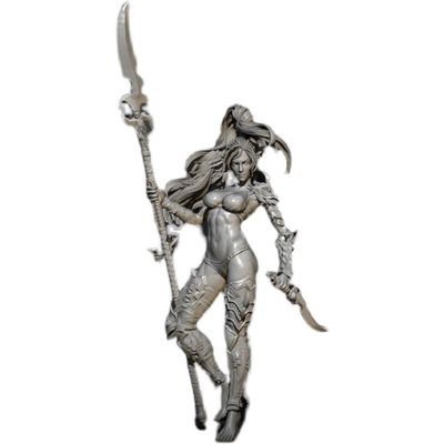 PANGCHENG 76mm 1/24 Resin Model Kits Figure Beauty Miniature GK colorless and self-Assembled AD-003083