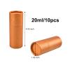 WANDIC Gold Kraft Paperboard Tubes, 10Pcs Round Kraft Paper Containers for Tea Coffee Crafts Gift Packaging, Non-Push (20ml) view 2
