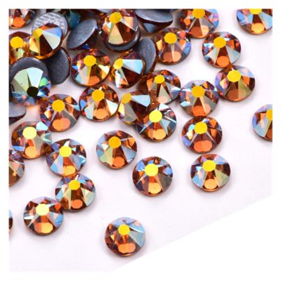 Multicolor Shimmer Colors Glass Hot Fix Rhinestone Iron On Rhinestones (Color : 20, Size : SS20 5mm 144pcs)