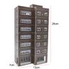 ATINGSHOKB HO Scale Building 1:87 DIY Train Railway Modern Tall Business Buildings Office House Assembled Architectural for Model Train Layout (Brown) view 2