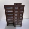 ATINGSHOKB HO Scale Building 1:87 DIY Train Railway Modern Tall Business Buildings Office House Assembled Architectural for Model Train Layout (Brown) view 4
