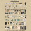 Esweny 200 Pieces Vintage Ephemera Scrapbooking Supplies Pack for Journaling, Decoupage Paper Scrapbook Stickers Kit for Junk Journal Planners Collage Craft Notebooks Album (Space and Sea) view 2