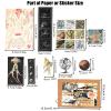 Esweny 200 Pieces Vintage Ephemera Scrapbooking Supplies Pack for Journaling, Decoupage Paper Scrapbook Stickers Kit for Junk Journal Planners Collage Craft Notebooks Album (Space and Sea) view 3