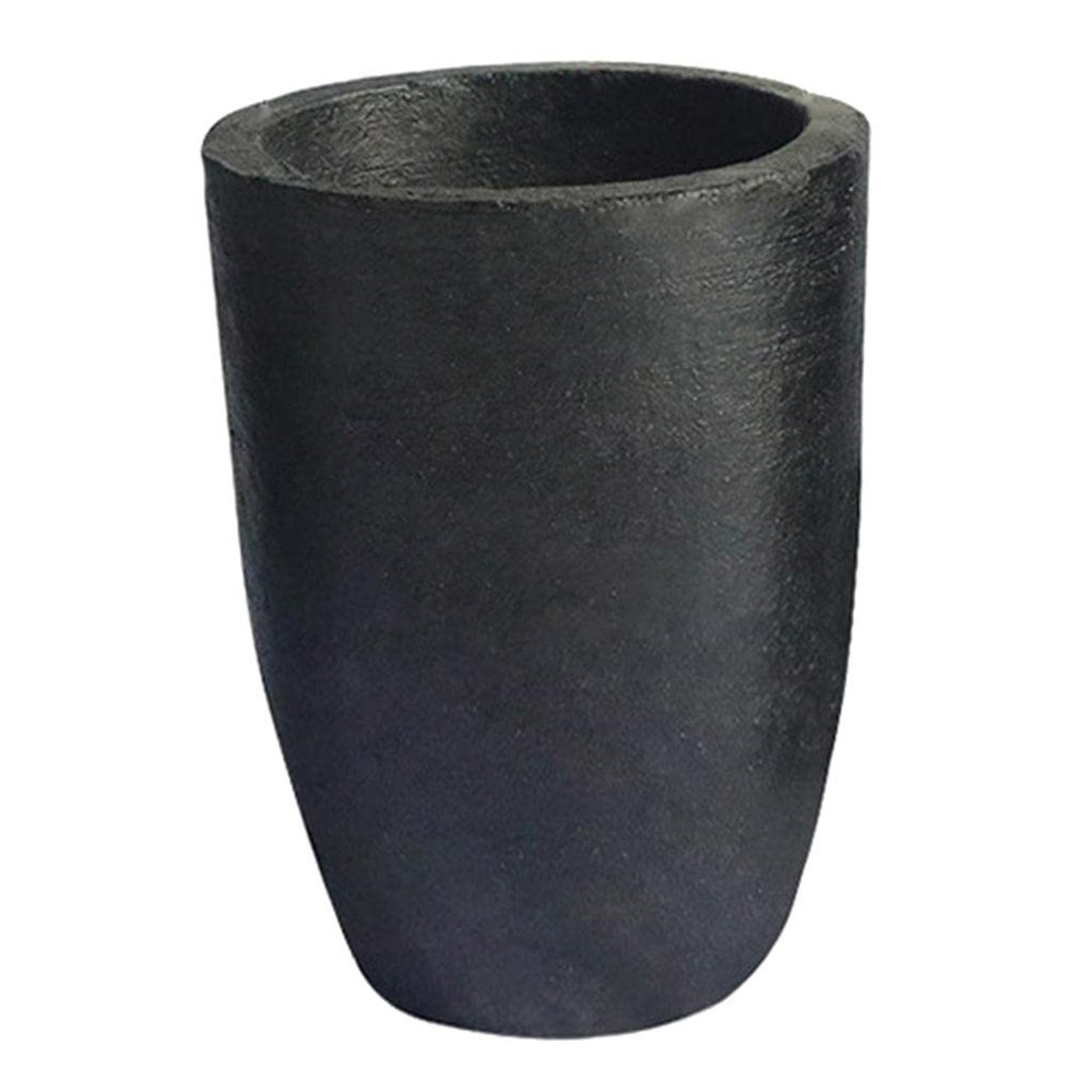Backbayia Graphite Crucible Cup Shape Silicon Carbide Graphite Crucible for Coke-Oven Fuel Burner Electric Furnace (DiaxH 113x120mm)