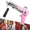 ZWJABYY Electric Carpet Tufting Gun,7-19Mm Cut Pile Rug Tufting Gun,5-45 Stiches/Secs Hand-Held Cut Pile Flocking Machine,High Speed Carpet Weaving,for Handmade DIY Beginners,Pink view 1