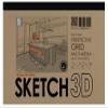 Design Ideation Perspective Grid PAD. Removable Sheet. Premium Paper. Smart-Bind Reinforced Lay Flat Binding. 2 Point. Grey. (11" X 17") PAD-2550-TS-H view 1