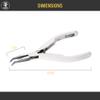 Lindstrom Supreme 7892 Bent Chain Nose Plier Pliers Jewelry Making Wire Metal Forming Shaping Tool view 3