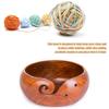 Joyeee Wooden Yarn Bowl, Yarn Holder for Crocheting, Crochet Bowl Accessories Holder with Holes Handmade to Prevent Slipping, Perfect Crochet Holder for Crocheting and Knitting Mothers Day Gift 7.9'' view 3