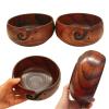 Joyeee Wooden Yarn Bowl, Yarn Holder for Crocheting, Crochet Bowl Accessories Holder with Holes Handmade to Prevent Slipping, Perfect Crochet Holder for Crocheting and Knitting Mothers Day Gift 7.9'' view 4