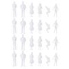 SUPVOX the Uncolored Model Miniature White People Figures 50 Pcs Plastic Figurines for Architectural Landscape Model Train Layout 1.06 Inch view 1
